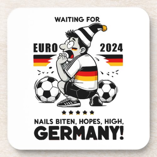 Soccer Fanatics Anticipation Beverage Coaster