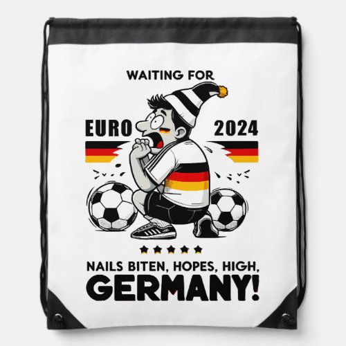 Soccer Fanatics Anticipation Drawstring Bag