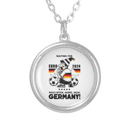 Soccer Fanatics Anticipation Silver Plated Necklace