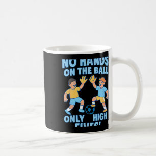 Soccer Fans High Fives Team Spirit Graphic Design  Coffee Mug