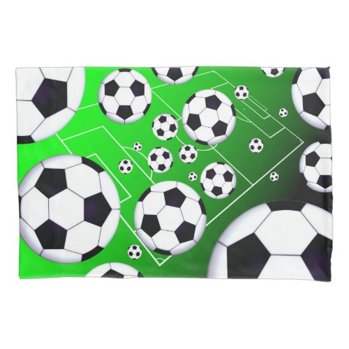 Soccer Field 2 sides Pillowcase