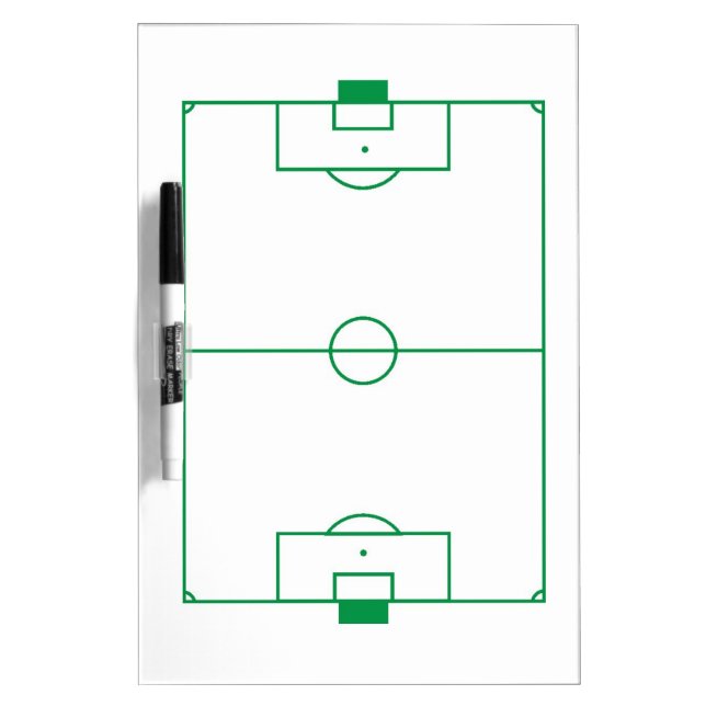 Soccer field clipboard Dry-Erase board (Front)