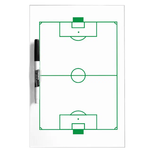 Soccer field clipboard Dry-Erase board | Zazzle