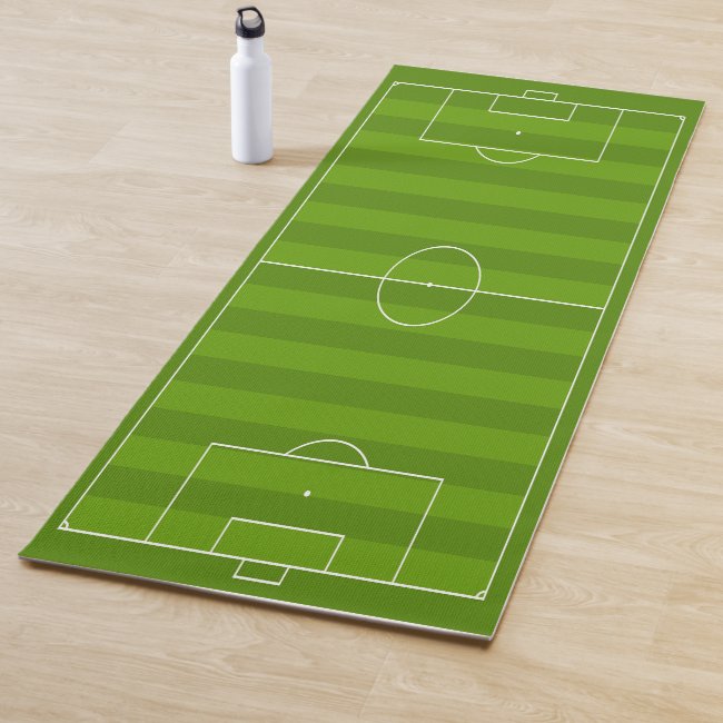 Soccer Field Design Yoga Mat