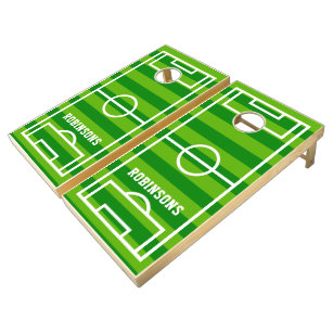 New York Football Team Striped Cornhole Set With Bags Custom 