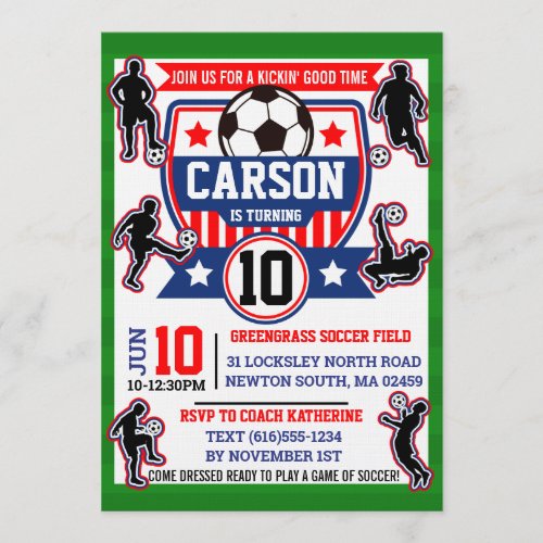 Soccer Field Football Boys Birthday Party