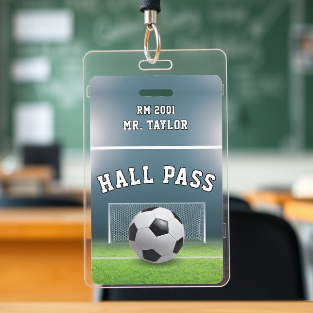Soccer Field Football Coach Gym Class Hall Pass Badge (Soccer Field Football Coach Gym Class Hall Pass Badge
)