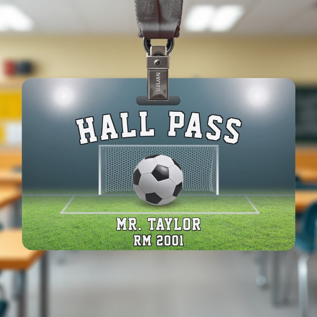 Soccer Field Football Coach Gym Class Hall Pass Badge (Soccer Field Football Coach Gym Class Hall Pass Badge
)