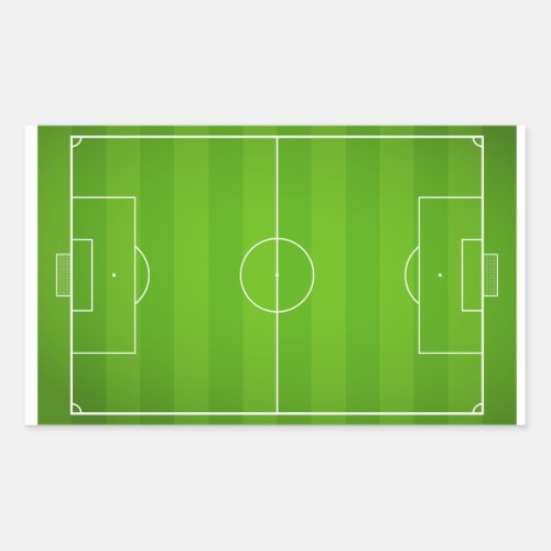 Soccer field Football Rectangular Sticker