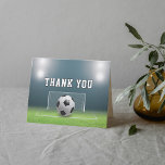 Soccer Field Football Sports Thank You Card<br><div class="desc">Football / soccer field thank you cards.  Great for sports fans and players,  women / girls and men / boys.</div>