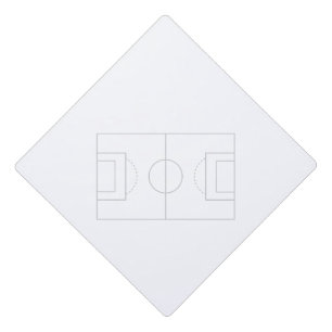 soccer field graduation cap topper