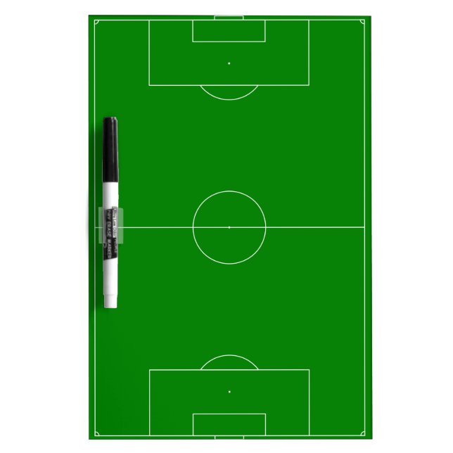 Soccer field green dry erase board (Front)