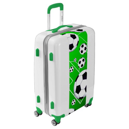 Soccer Field Luggage Suitcase