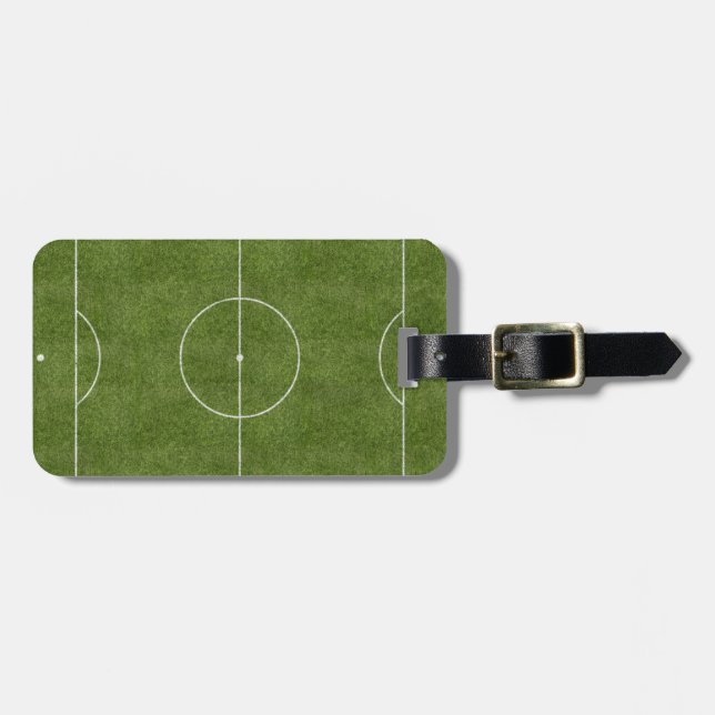 Soccer Field Luggage Tag (Front Horizontal)