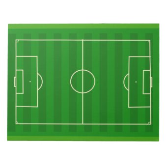 Soccer Field Notepad | Zazzle