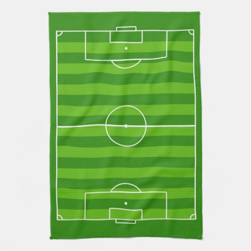 Soccer Field Novelty Soccer Player or Coach Sports Kitchen Towel