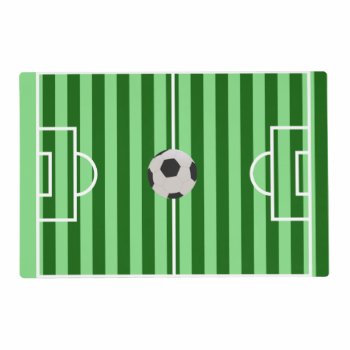 Soccer Field Placemat - Unique Soccer Gifts by OmAndMore at Zazzle