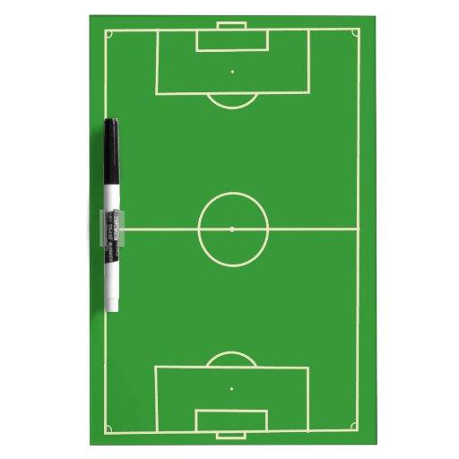 Soccer Field Strategy Dry Erase White Board | Zazzle