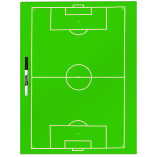 Soccer Field Tactics and Coach Dry-Erase Board