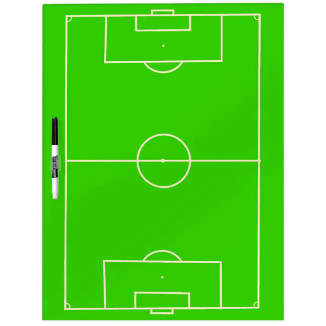 Soccer Field Tactics and Coach Dry-Erase Board | Zazzle