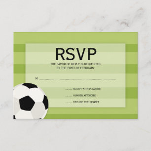 Soccer Field Themed Bar Mitzvah RSVP