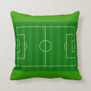 Soccer Field Throw Pillow