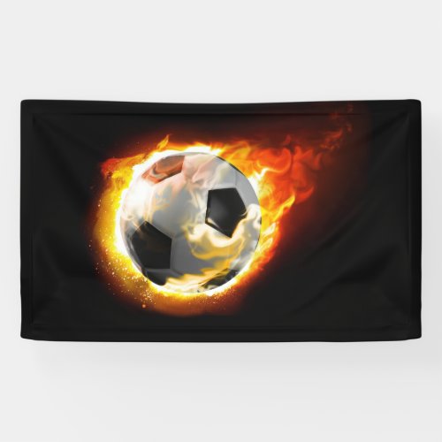 Soccer Fire Ball Banner