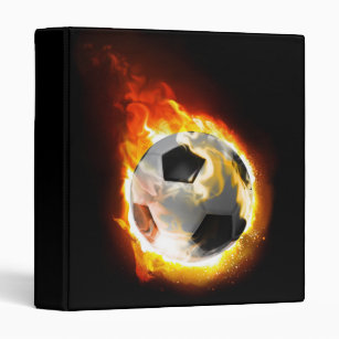 Soccer Fire Ball Binder