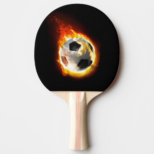 Soccer Fire Ball Ping Pong Paddle