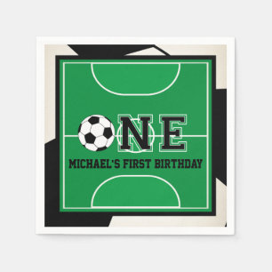 Soccer First Birthday Napkins