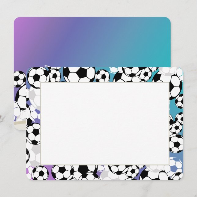 Soccer Flat Card Thank You (Front/Back)