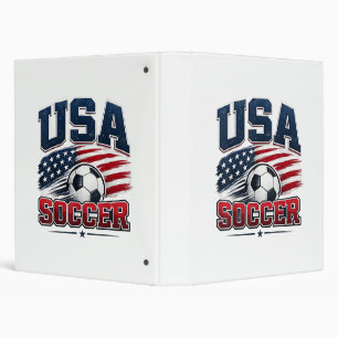 Soccer Football 2026 USA 3 Ring Binder