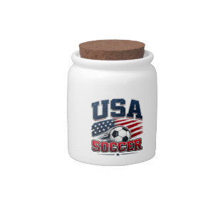 Soccer Football 2026 USA Candy Jar