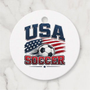 Soccer Football 2026 USA Favor Tags