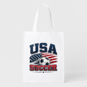 Soccer Football 2026 USA Grocery Bag