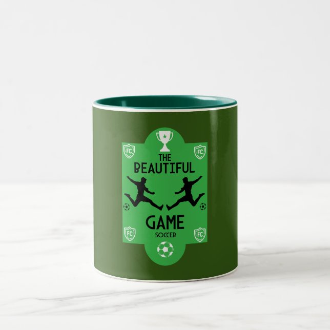 Soccer Football Accessories Two-Tone Coffee Mug (Center)