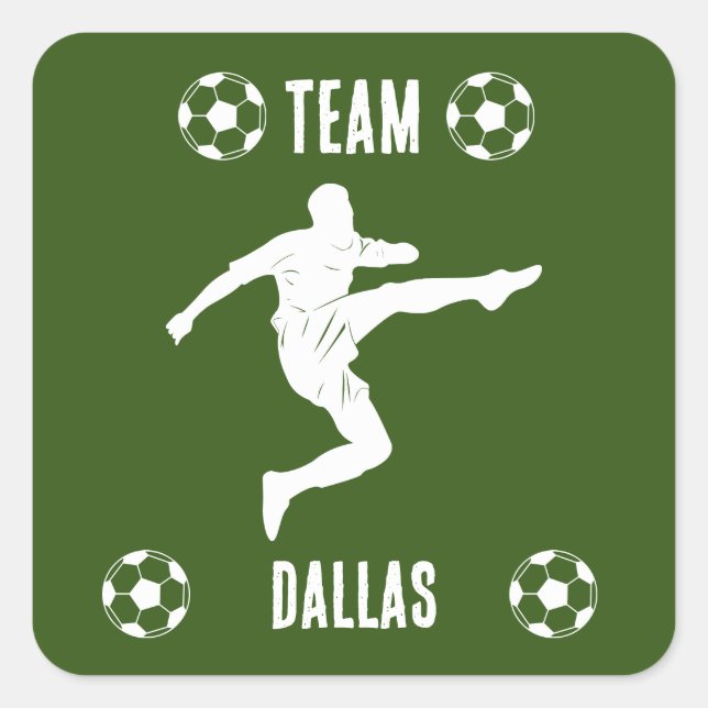 Soccer Football Apparel Square Sticker (Front)