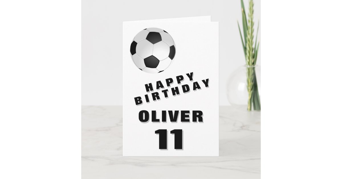 Football Birthday Card Boy's Birthday Football Card 