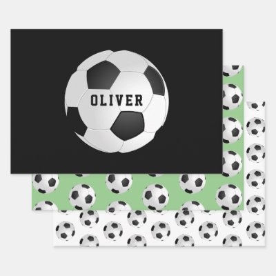 football wrapping paper