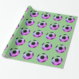 Soccer Football Ball Pop Art Wrapping Paper