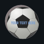 Soccer Football Ball Sports Team Name Monogram Car Magnet<br><div class="desc">Soccer Football Ball Sports Team Name Monogram Car Magnet. Add any text to make a personalized gift magnet for self friends or family.</div>