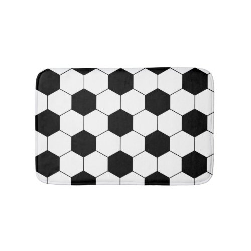 Soccer Football Ball Texture Bathroom Mat