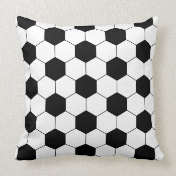 Soccer Football Ball Texture Throw Pillow by biutiful at Zazzle