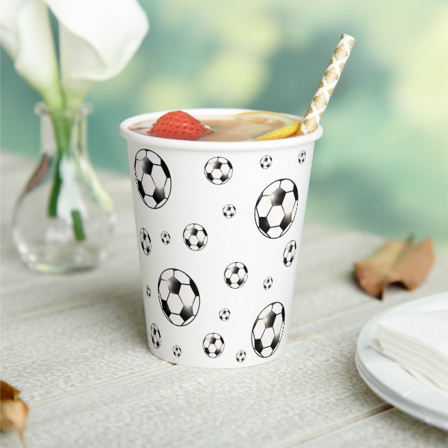 Soccer Football Ball Theme  Paper Cups (Insitu)