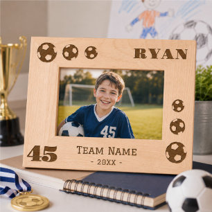 Soccer Football Balls Player Number Team Name Engraved Frames