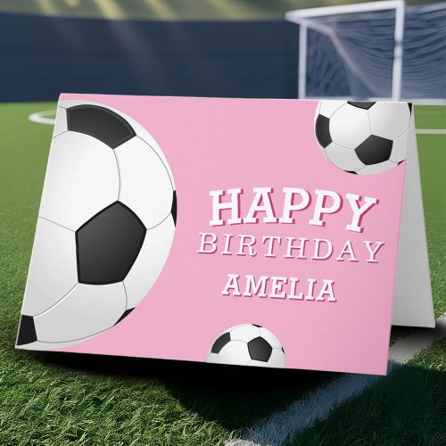 Soccer Football Balls Sports Happy Birthday Kids