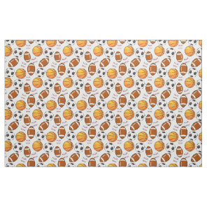 Soccer Football Baseball basketball Sports theme Fabric
