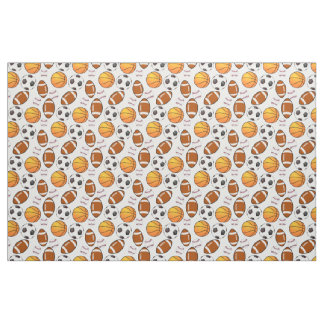 Soccer Football Baseball basketball Sports theme Fabric