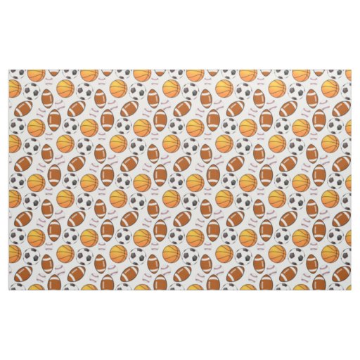 Soccer Football Baseball basketball Sports theme Fabric