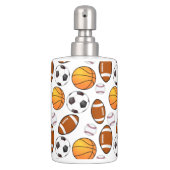 Soccer Football Baseball basketball Sports theme Soap Dispenser & Toothbrush Holder (Front)
